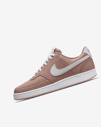 Zapatillas Nike Court Vision Low Next Nature Mujer Rosas Negras Blancas | CR5010