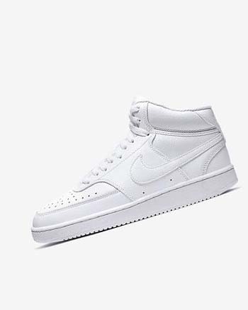 Zapatillas Nike Court Vision Mid Mujer Blancas Blancas Blancas | CR2226