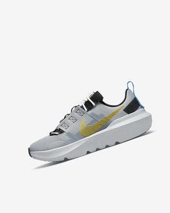 Zapatillas Nike Crater Impact Niña Gris Claro Azules Blancas | CR3044