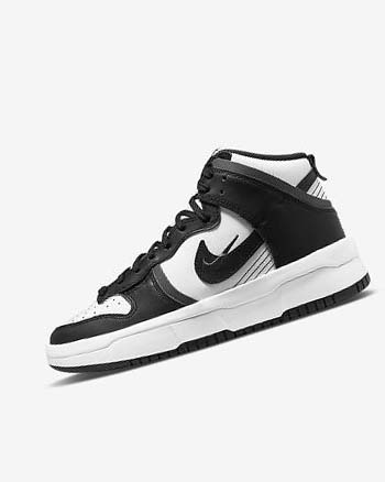 Zapatillas Nike Dunk High Up Mujer Blancas Gris Oscuro Negras | CR5287