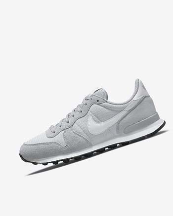 Zapatillas Nike Internationalist Mujer Gris Plateadas Negras Blancas | CR1164