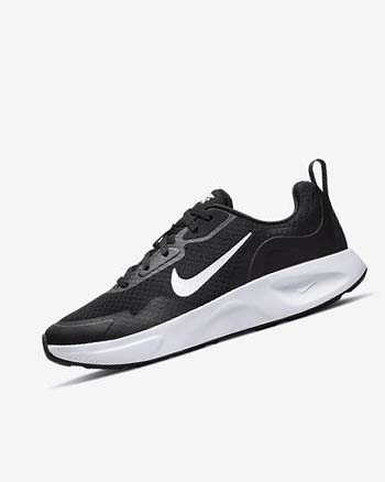 Zapatillas Nike Wearallday Mujer Negras Blancas | CR2324