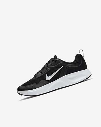 Zapatillas Nike Wearallday Niño Negras Blancas | CR1209