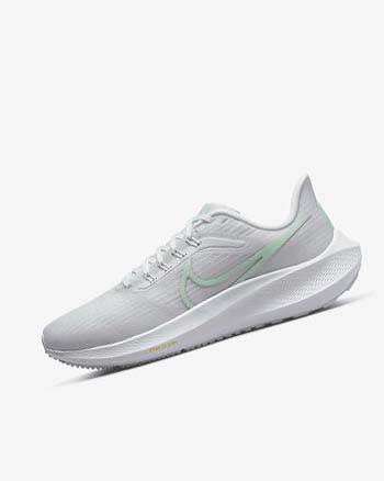 Zapatillas Running Nike Air Zoom Pegasus 39 Mujer Blancas Plateadas Verde Verde Menta | CR4992