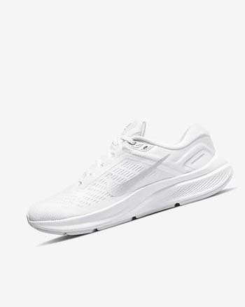 Zapatillas Running Nike Air Zoom Structure 24 Mujer Blancas Plateadas Plateadas Metal Plateadas | CR2555