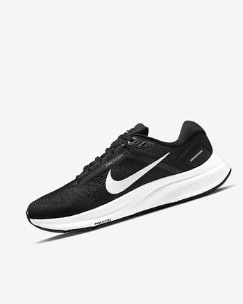 Zapatillas Running Nike Air Zoom Structure 24 Mujer Negras Blancas | CR2797