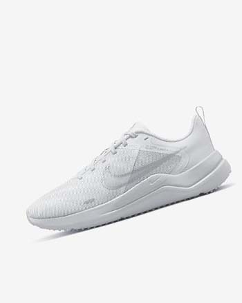 Zapatillas Running Nike Downshifter 12 Mujer Blancas Plateadas Metal Plateadas | CR1206