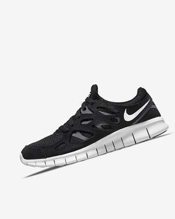 Zapatillas Running Nike Free Run 2 Hombre Negras Gris Oscuro Blancas | CR2484