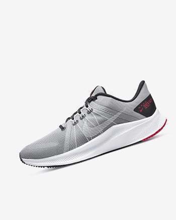 Zapatillas Running Nike Quest 4 Hombre Gris Claro Negras Rojas Blancas | CR3272