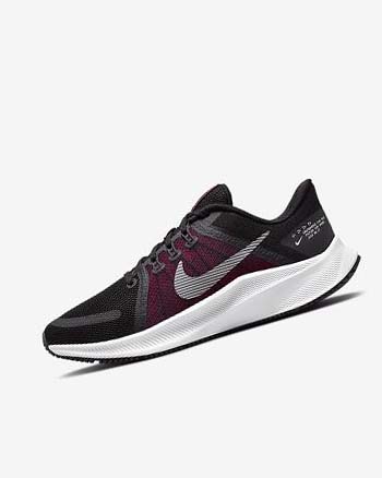 Zapatillas Running Nike Quest 4 Mujer Negras Rosas Gris Oscuro Blancas | CR3001