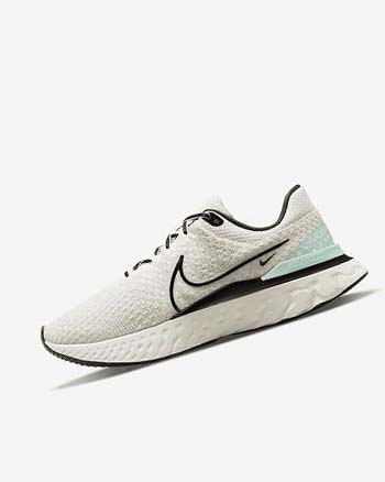 Zapatillas Running Nike React Infinity Run Flyknit 3 Hombre Beige Claro Negras | CR2327