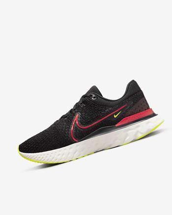 Zapatillas Running Nike React Infinity Run Flyknit 3 Hombre Negras Rojas Rojas | CR3285