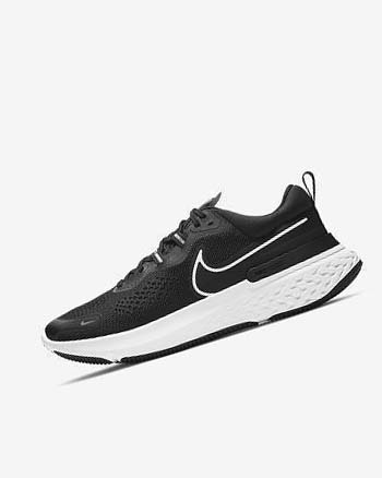 Zapatillas Running Nike React Miler 2 Hombre Negras Gris Blancas | CR5045