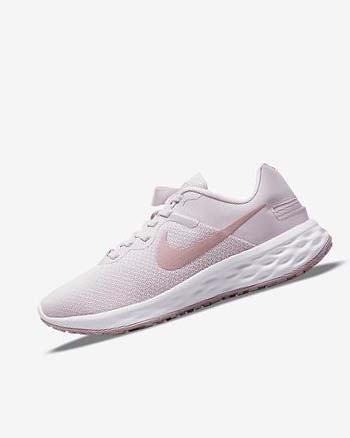 Zapatillas Running Nike Revolution 6 FlyEase Next Nature Mujer Moradas Claro Blancas | CR2257