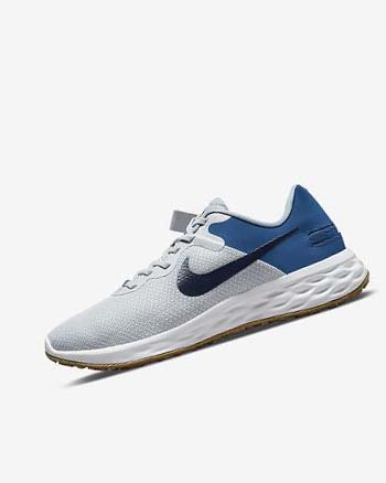 Zapatillas Running Nike Revolution 6 FlyEase Next Nature Hombre Plateadas Azules Oscuro Azules Azules | CR2510