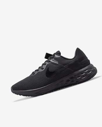 Zapatillas Running Nike Revolution 6 FlyEase Next Nature Hombre Negras Gris Oscuro Negras | CR2896