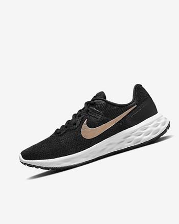 Zapatillas Running Nike Revolution 6 Next Nature Mujer Negras Blancas Metal Cobra | CR2735