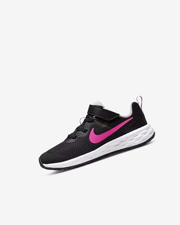 Zapatillas Running Nike Revolution 6 Niña Negras Rosas Rosas | CR2771