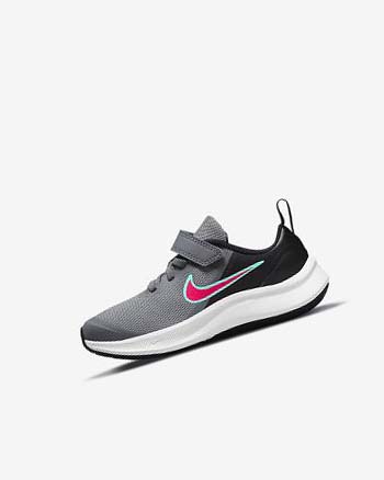 Zapatillas Running Nike Star Runner 3 Niño Gris Negras Rojas | CR2588