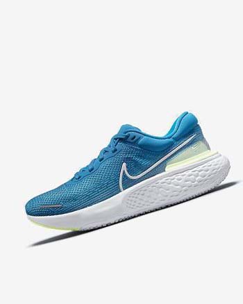 Zapatillas Running Nike ZoomX Invincible Run Flyknit Hombre Azules Blancas | CR2678