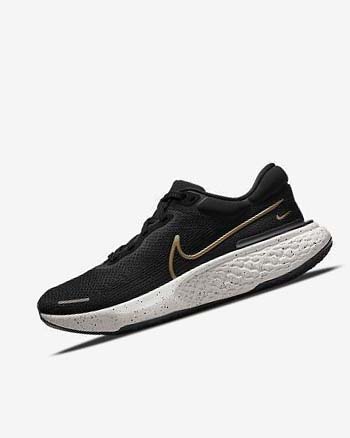 Zapatillas Running Nike ZoomX Invincible Run Flyknit Hombre Negras Metal Doradas | CR4946