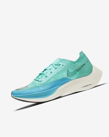 Zapatillas Running Nike ZoomX Vaporfly Next% 2 Mujer Verde Azules Blancas Negras | CR2416