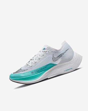 Zapatillas Running Nike ZoomX Vaporfly Next% 2 Mujer Blancas Verde Turquesa Negras | CR2496