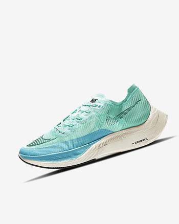 Zapatillas Running Nike ZoomX Vaporfly Next% 2 Hombre Verde Azules Blancas Negras | CR5327