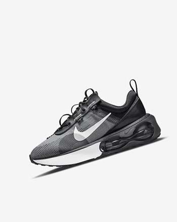 Zapatos Casuales Nike Air Max 2021 Niño Negras Gris Blancas | CR1148