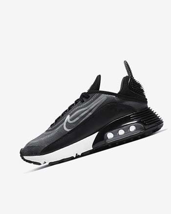 Zapatos Casuales Nike Air Max 2090 Mujer Negras Metal Plateadas Blancas | CR2220