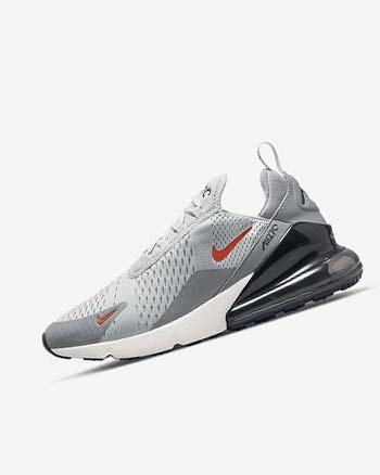 Zapatos Casuales Nike Air Max 270 Hombre Gris Gris Naranjas | CR3040