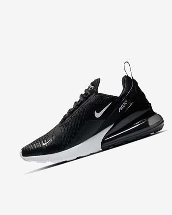 Zapatos Casuales Nike Air Max 270 Mujer Negras Blancas Gris Oscuro | CR3180