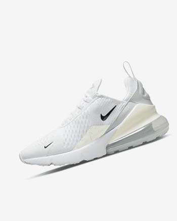 Zapatos Casuales Nike Air Max 270 Mujer Blancas Plateadas Metal Plateadas | CR4941