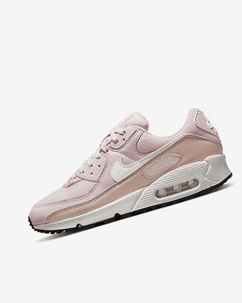 Zapatos Casuales Nike Air Max 90 Mujer Rosas Rosas Negras Blancas | CR2596