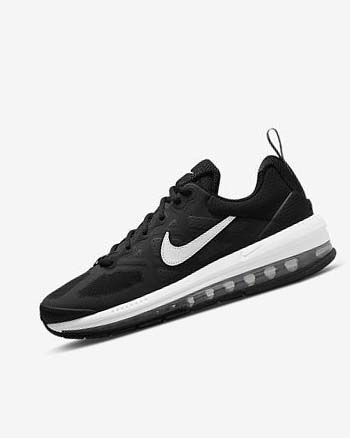 Zapatos Casuales Nike Air Max Genome Hombre Negras Gris Oscuro Blancas | CR5372