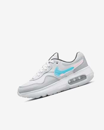 Zapatos Nike Air Max Motif Niña Blancas Blancas Azules Gris | CR1135