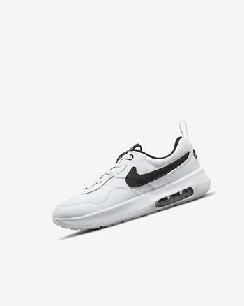 Zapatos Nike Air Max Motif Niña Blancas Blancas Negras | CR3191