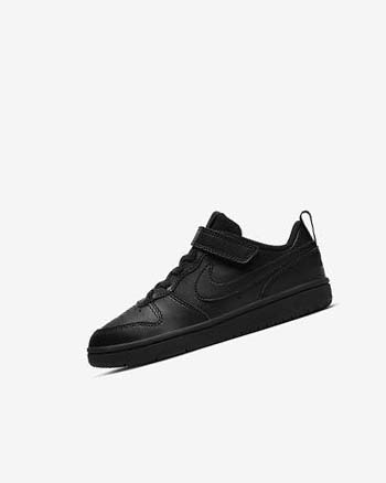 Zapatos Nike Court Borough Low 2 Niña Negras Negras Negras | CR4801