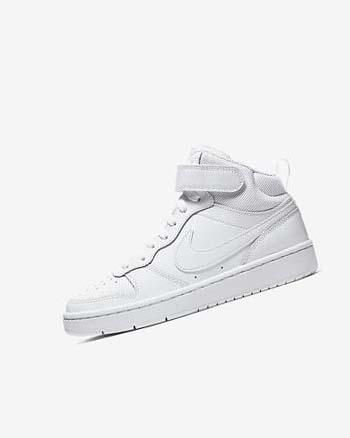 Zapatos Nike Court Borough Mid 2 Niña Blancas Blancas Blancas | CR2781