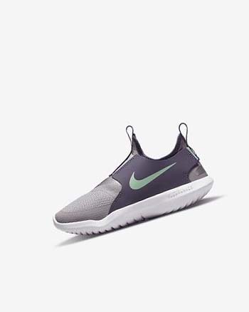 Zapatos Nike Flex Runner Niña Gris Moradas Verde Menta | CR2412