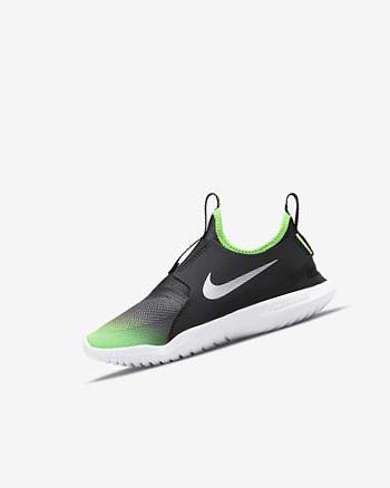 Zapatos Nike Flex Runner Niña Negras Verde | CR2677