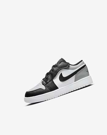 Zapatos Nike Jordan 1 Low Alt Niño Gris Claro Blancas Negras | CR2689