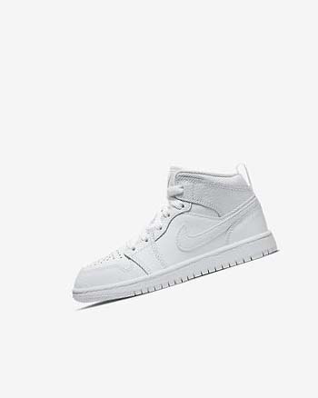 Zapatos Nike Jordan 1 Mid Niño Blancas Blancas Blancas | CR2358