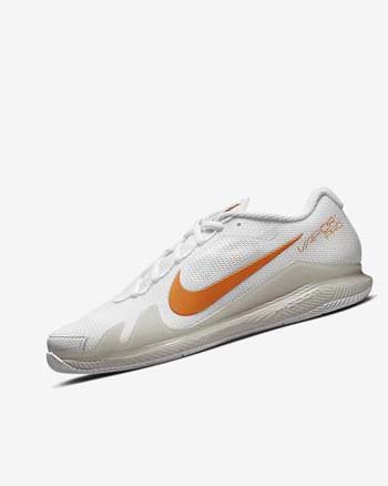 Zapatos Tennis Nike Court Air Zoom Vapor Pro Mujer Blancas Beige Claro Azules | CR2379