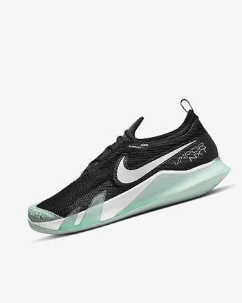 Zapatos Tennis Nike Court React Vapor NXT Hombre Negras Verde Menta Blancas | CR2296