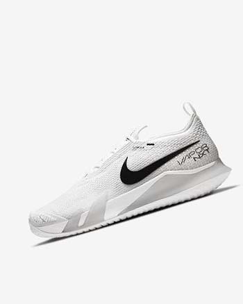 Zapatos Tennis Nike Court React Vapor NXT Hombre Blancas Gris Negras | CR2456