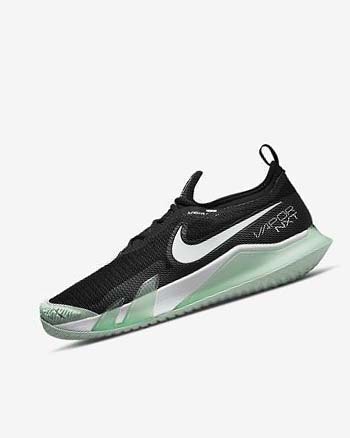 Zapatos Tennis Nike Court React Vapor NXT Hombre Negras Verde Menta Blancas | CR5220