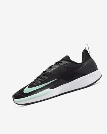 Zapatos Tennis Nike Court Vapor Lite Hombre Negras Gris Oscuro Blancas Verde Menta | CR4869