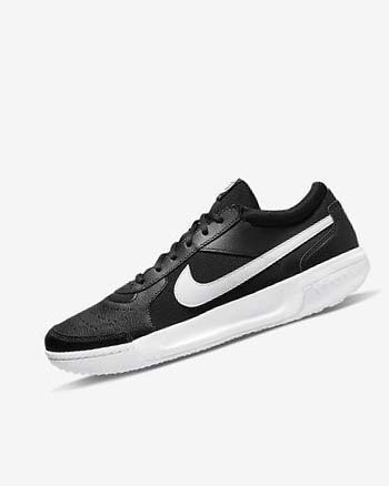 Zapatos Tennis Nike Court Zoom Lite 3 Hombre Negras Blancas | CR2948