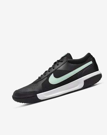 Zapatos Tennis Nike Court Zoom Lite 3 Hombre Negras Blancas Verde Menta | CR5129